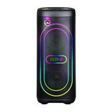 GD-2611 Dijital LED Göstergeli Mikrofonlu RGB TWS Çift 6.5 inç Stereo Bass Kablosuz Karaoke Hoparlör Siyah