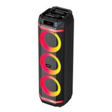 GD-2889 Dijital LED Göstergeli Mikrofonlu RGB Üçlü 8 inç Stereo Bass Kablosuz Karaoke Hoparlör Siyah