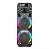 Gd-2897 Dijital Led Göstergeli Mikrofonlu Rgb Tws Çift 8 İnç Stereo Bass Kablosuz Karaoke Hoparlör