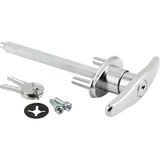 Gd 52169 Araçla Kurşun Kullanıcıların T-Griff, 5/16 In. x 4 – 5/8 In. Kare Basınçlı Döküm Şaft, Konstrüksiyon, Krom - standart
