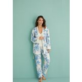 Gd Goldoremi 14401-4 Kadın Termal Kumaş 3'lü Sabahlıklı Pijama Takım