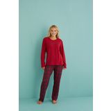 Gd Goldoremi 50902-55 Urban Style Milan Kumaş Uzun Kol Ekoseli Pijama Takımı