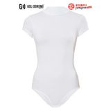 Gd Goldoremi Premium Kadın Balıkçı Boğazlı Yaka Terletmez Pamuklu Kısa Kol Çıtçıtlı Body Atlet