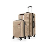 G&d Polo Suitcase Abs Kabin ve Büyük Boy Gold 2'li Valiz Seti 600.06-SET-BK