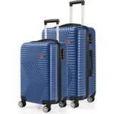 G&d Polo Suitcase Abs Kabin ve Orta Boy Çivit Mavi 2'li Valiz Seti 600.05-SET-OK - 2'li Set - Çivit Mavisi