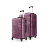 G&D Polo Suitcase Abs Orta Ve Büyük Boy Mürdüm 2'li Valiz Seti 600.09-B