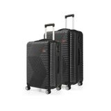 G&D Polo Suitcase Abs Orta Ve Büyük Boy Siyah 2'li Valiz Seti 600.01-B