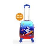 G&d Polo Suitcase Gedox Kids Mavi Kırmızı Astronot Desenli Erkek Çocuk Valizi 151 Mavi - Kırmızı