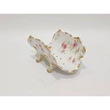 Gda Çiçek Desenli Porselen Kuşkonmaz Sunum Tabağı 22,5X13x10,5Cm