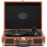 GDL Retro T317B PRO Çanta Pikap Bluetooth Şarjlı Metal İğneli Kahve - Koyu Kahverengi