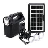 Gdlite GD8017-MUSIC Güneş Enerjili Solar Aydınlatma Sistemi Müzik Çalar Fm Radyo - Siyah