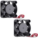 GDSTIME 2 Adet 40 mm Fan 24 V, Çift Bilyalı Rulman 40 x 40 x 10 mm Fırçasız DC Soğutma Fanı 2 Pin