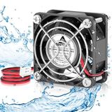 GDSTIME 60mm x 25mm 12V DC su geçirmez IP67 Fan yüksek hızlı çift bilyalı rulman küçük fırçasız soğutma fanı güneş pil kutusu sunucu havalandırma