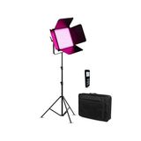 GDX CF-1000R 104W RGB ve BiColor LED Video Işığı 20 Efektli V-Mount Uyumlu DMX Destekli Panel LED