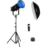 GDX EXC-180RGB-II Rgb Led Video Işığı Gridli 60x90 Softbox + 260 cm Kalın Işık Ayağı Full Set