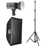 Gdx ML150W Bicolor LED Tekli Video Işığı Seti Çantalı Bowens Mount Profesyonel Sürekli Işık