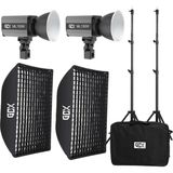 Gdx ML150W Bicolor LED Video Işığı Çantalı Bowens Mount Profesyonel Sürekli Işık