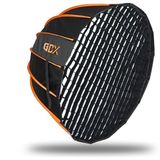Gdx One Tick 120CM Parabolik Softbox Hızlı Kurulum Bowens Mount Flaş ve Cob LED Işık Uyumlu - Siyah