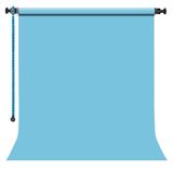 GDX Sabit True Blue Kağıt Fon Seti 2.70x11m Makaralı Duvar Tavan Tipi Sonsuz Stüdyo Fonu