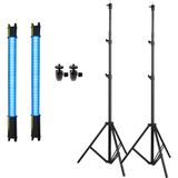 GDX TB-60 RGB 60 cm Tekli Tüp Işık Seti 260 cm Ayaklı YouTube ve Video Çekim Işığı