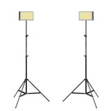 GDX VLOG K2 BiColor 2li LED Video Işık Seti 200 cm Ayaklı Profesyonel Aydınlatma