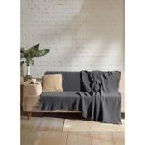 G&e 4 Kat Müslin Koltuk Örtüsü - 200 x 200 cm - Antrasit