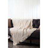 G&e 4 Kat Müslin Koltuk Örtüsü - 200 x 200 cm - Ekru