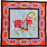 Ge Living Beyaz At Desenli Dekoratif Kokteyl Peçete ( 1 Adet ) - 15 x 15 cm - Mavi
