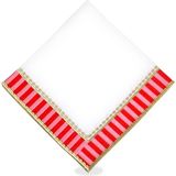 Ge Living Dekoratif Candy Serisi Keten Pembe Kırmızı Damalı Servis Peçetesi 40X40 cm - Standart