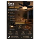 Gead TAVAN VANTİLATÖRLÜ LED ARMATÜR
