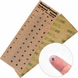 GearMorph Rusça Şeffaf Klavye Etiketi - Dizüstü ve Masaüstü Için Silinmez Kiril Alfabesi Sticker | Laptop Notebook Bilgisayar Klavye Çıkartması
