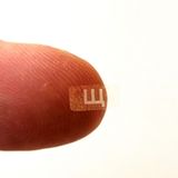 GearMorph Ultra Küçük Şeffaf Rusça Klavye Etiketleri 4×8mm – Çift Dil Destekli - Beyaz