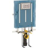 Geberit 110.174.00.1KS Alpha Gömme 8 cm Rezervuar Seti ve Alpha 15 Mat Krom Kumanda Paneli ve Ank Stop Valf