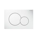 Geberit 115.035.11.1 Alpha01 Çift Basmalı Beyaz Kumanda Kapağı