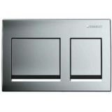 Geberit 115.045.46.5 Alpha 35 Çift Basmalı Mat Krom Kumanda Kapağı