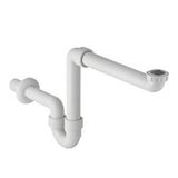 Geberit 261.862.11.1 ve 241.503.00.1 Beyaz Yer Tasarruflu Lavabo Sifonu ve Lavabo Süzgeci Takımı