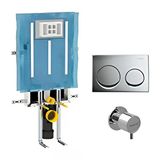 Geberit Alpha Kombifix Gömme Rezervuar Seti Asma Klozet Uyumlu 8 Cm 3/6 Litre 109.175.00.1
