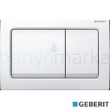 Geberit Alpha30 115.055.11.1 Beyaz Çift Basmalı Kumanda Kapağı