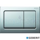 Geberit Alpha30 115.055.21.1 Parlak Krom Çift Basmalı Kumanda Kapağı