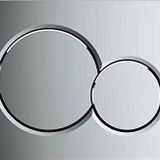 Geberit Sigma01 tetikleme plakası, krom kaplı plastikten yüksek kaliteli basma plakası, 2 miktarlı yıkama için, önden çalıştırma, basma çubukları ses yalıtımlı, ürün no. GEB115770215