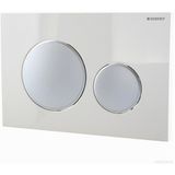 Geberit Sigma20 115.882.KL.1 Beyaz-Mat-Mat Çift Basmalı Kumanda Kapağı