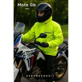 Geborgenheit Moto Gb Neon Motosiklet Yağmurluğu Cepli Astarlı Kapşonlu Su Geçirmez Alt Üst Takım Kadın Erkek Motorcu Yağmurluk