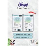 Gece 18'Li Ve Uzun 20'Li Hijyenik Ped Bio Natural Sleepy Ve Rosie