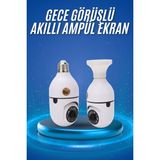 Gece Görüşlü Akıllı Dönebilen Ev Kamerası Ampül Kamera - HS1967-5786