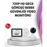 Gece Görüşlü Bebek Kamerası Ninni ve Alarm Özellikli