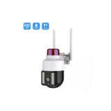 Gece Goruslu Led Isikli 360° Donebilen Alarmli Ip Wifi Dis Ortam Guvenlik Kamerasi