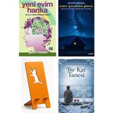 Gece Kitaplığı Yeni Evim Harika - Gizel Hazan + Kuzey Işıklarının Şarkısı + Telefon Tutucu + Bir Kar Tanesi