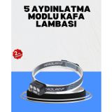 Gece Koşusu Için LED Kafa Lambası El Sensörlü ( Lisinya )