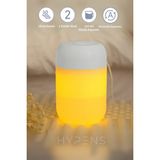 Gece Lambalı LED Hava - Oda- Araç Nemlendirici Buhar Makinesi Sessiz Aroma Difüzör Çok Fonksiyonlu - Beyaz - RENK