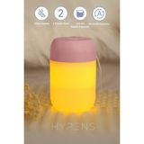 Gece Lambalı LED Hava - Oda- Araç Nemlendirici Buhar Makinesi Sessiz Aroma Difüzör Çok Fonksiyonlu - Pembe - RENK